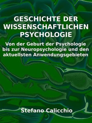 cover image of Geschichte der wissenschaftlichen Psychologie